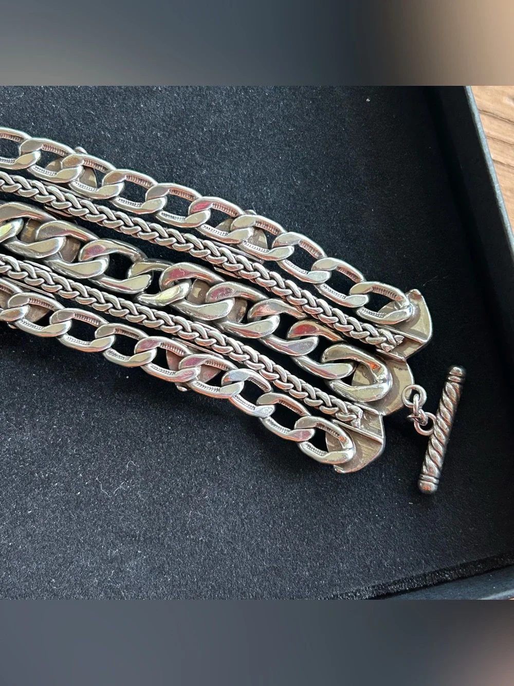 Brighton Fortino Chunky Triple Link Bracelet